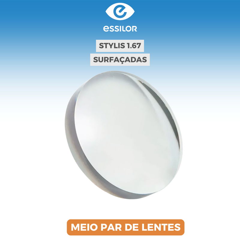 LENTES ESSILOR STYLIS 1.67 (Visão Simples Digital)